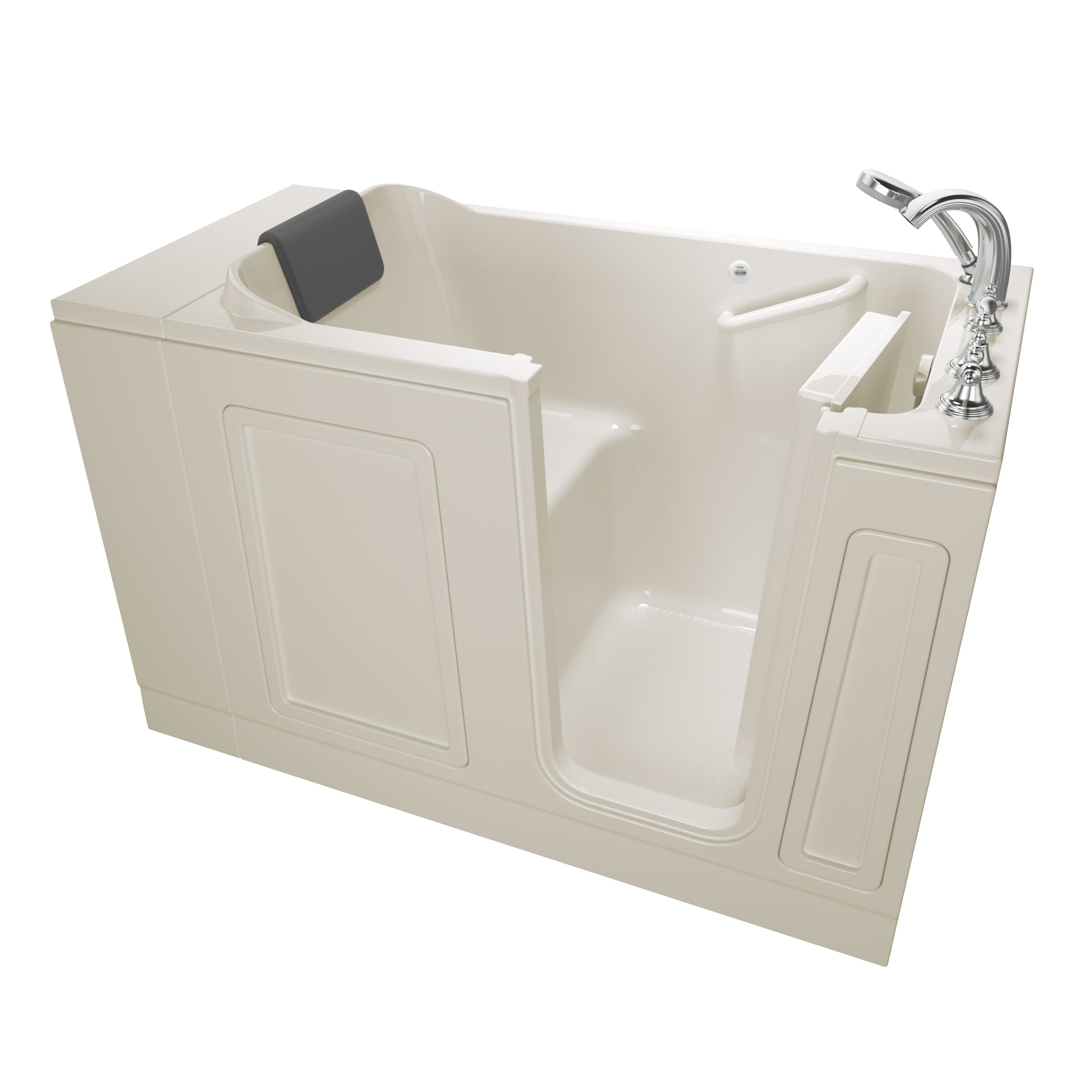 Acrylic Luxury Series 30 x 51 -Inch Walk-in Tub With Soaker System - Right-Hand Drain With Faucet